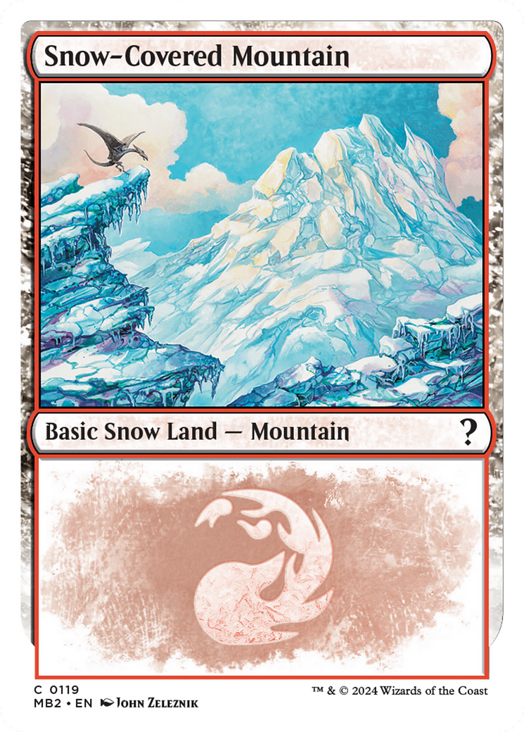 Snow-Covered Mountain (MB2-119) [Mystery Booster 2]: (snow)