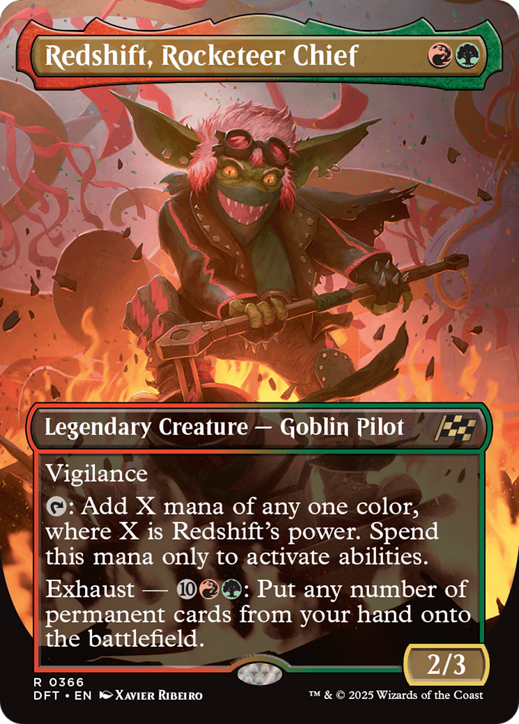 Redshift, Rocketeer Chief (DFT-366) [Aetherdrift] (Borderless) Foil
