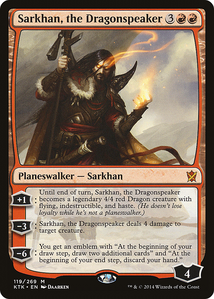 Sarkhan, the Dragonspeaker (KTK-119) [Khans of Tarkir] Foil