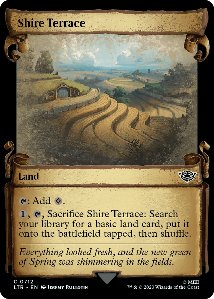 Shire Terrace (Showcase Scrolls) (LTR-712) [The Lord of the Rings: Tales of Middle-earth]