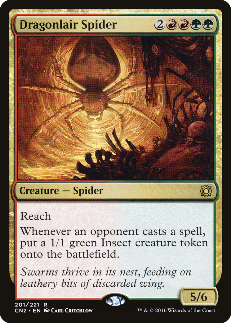 Dragonlair Spider (CN2-201) [Conspiracy: Take the Crown] Foil