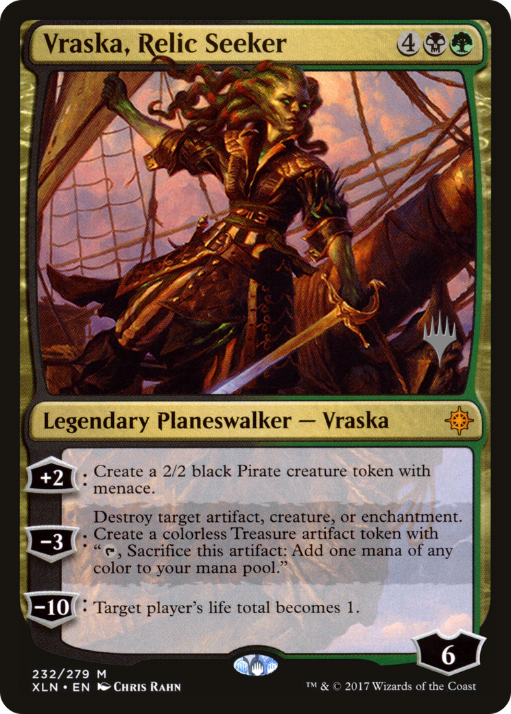 Vraska, Relic Seeker (PPM20-232P) [Promo Pack: Ixalan Promos]