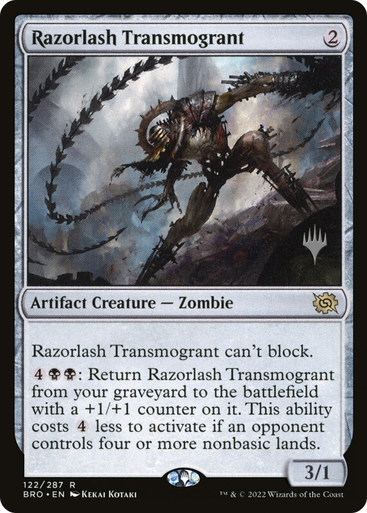 Razorlash Transmogrant (PPBRO-122) [Promo Pack: The Brothers' War Promos]