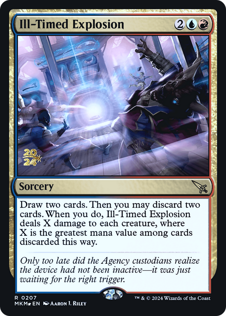 Ill-Timed Explosion (PRE-207S) [Murders at Karlov Manor Promos] Foil