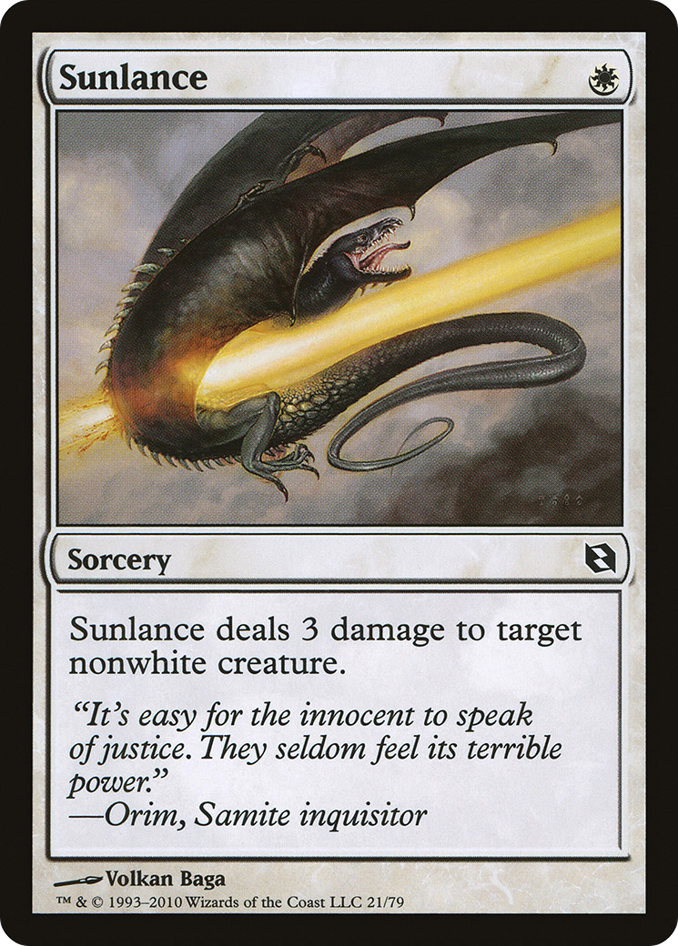 Sunlance (DDF-021) [Duel Decks: Elspeth vs. Tezzeret]