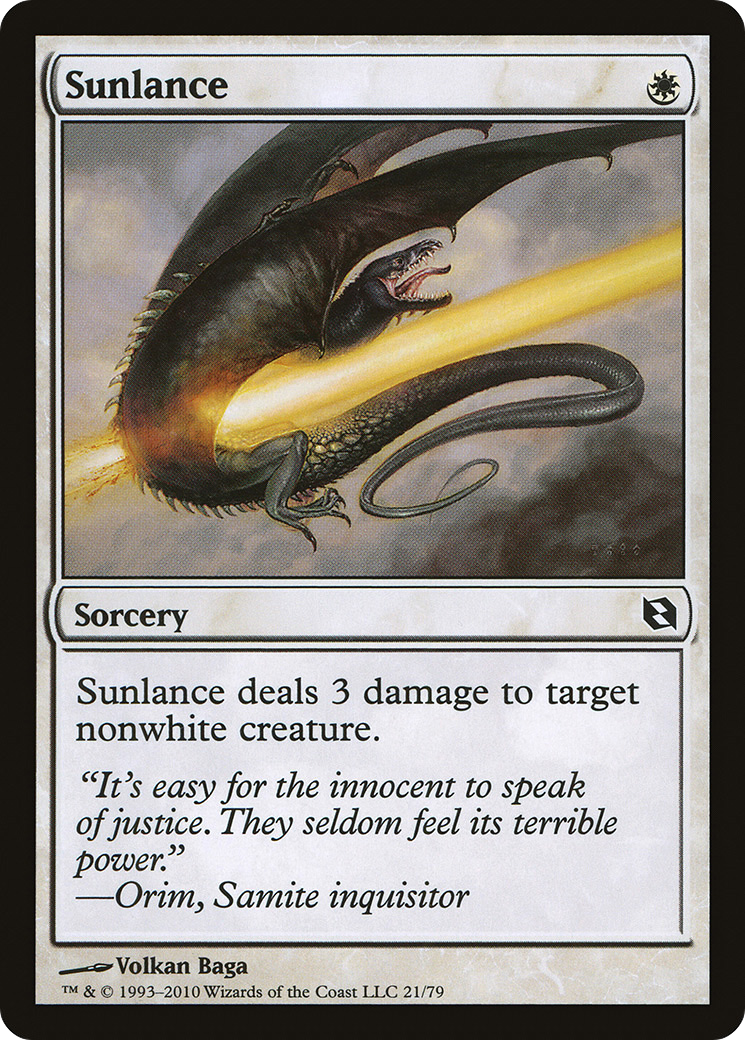 Sunlance (DDF-021) [Duel Decks: Elspeth vs. Tezzeret]