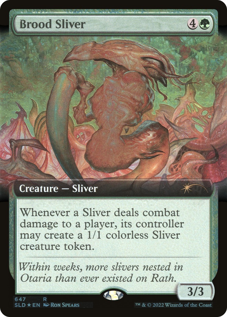 Brood Sliver (SLD-647) [Secret Lair Drop]: (Extended Art) Foil