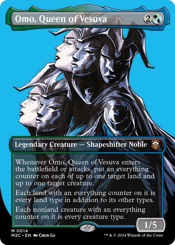 Omo, Queen of Vesuva (M3C-014) [Modern Horizons 3 Commander] (Borderless) Foil