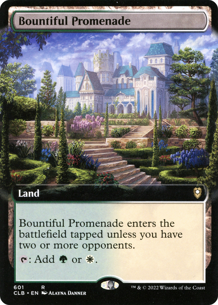 Bountiful Promenade (Extended Art) (CLB-601) [Commander Legends: Battle for Baldur's Gate]