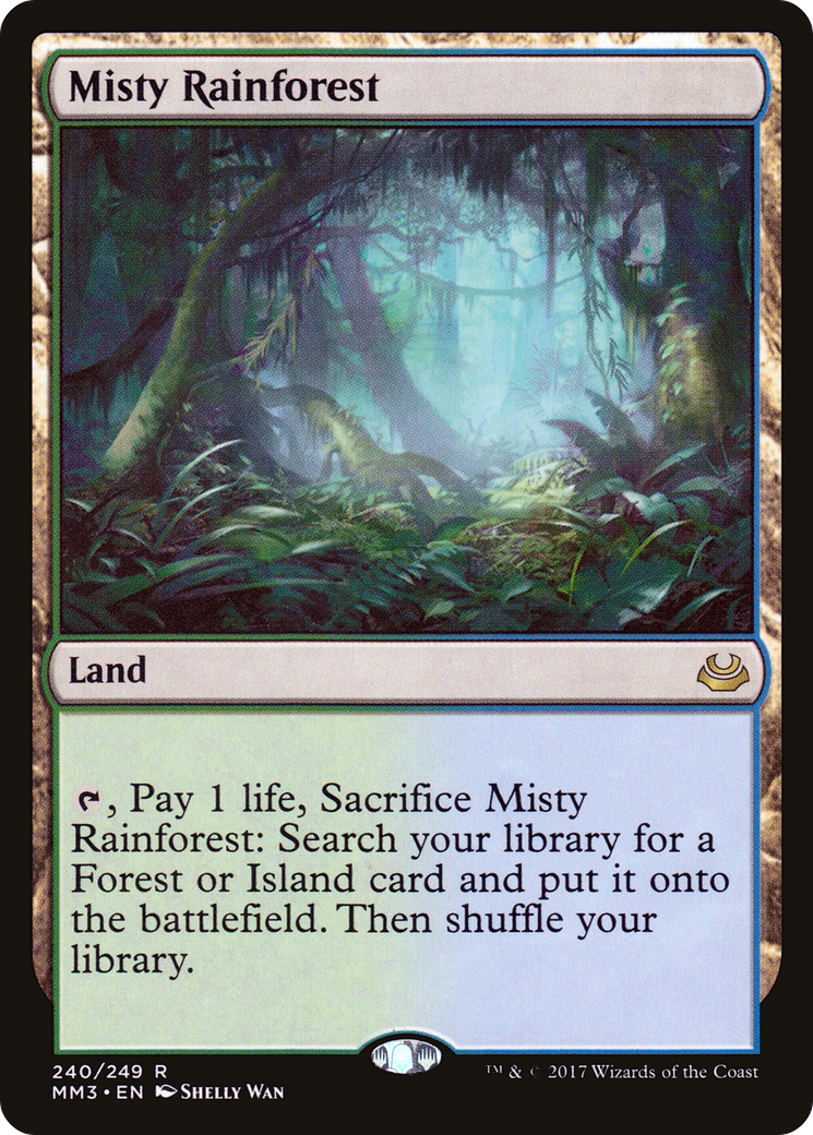 Misty Rainforest (MM3-240) [Modern Masters 2017] Foil