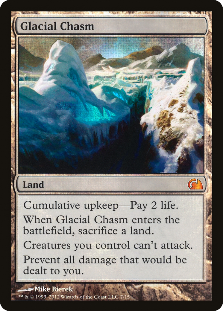 Glacial Chasm (V12-007) [From the Vault: Realms] Foil