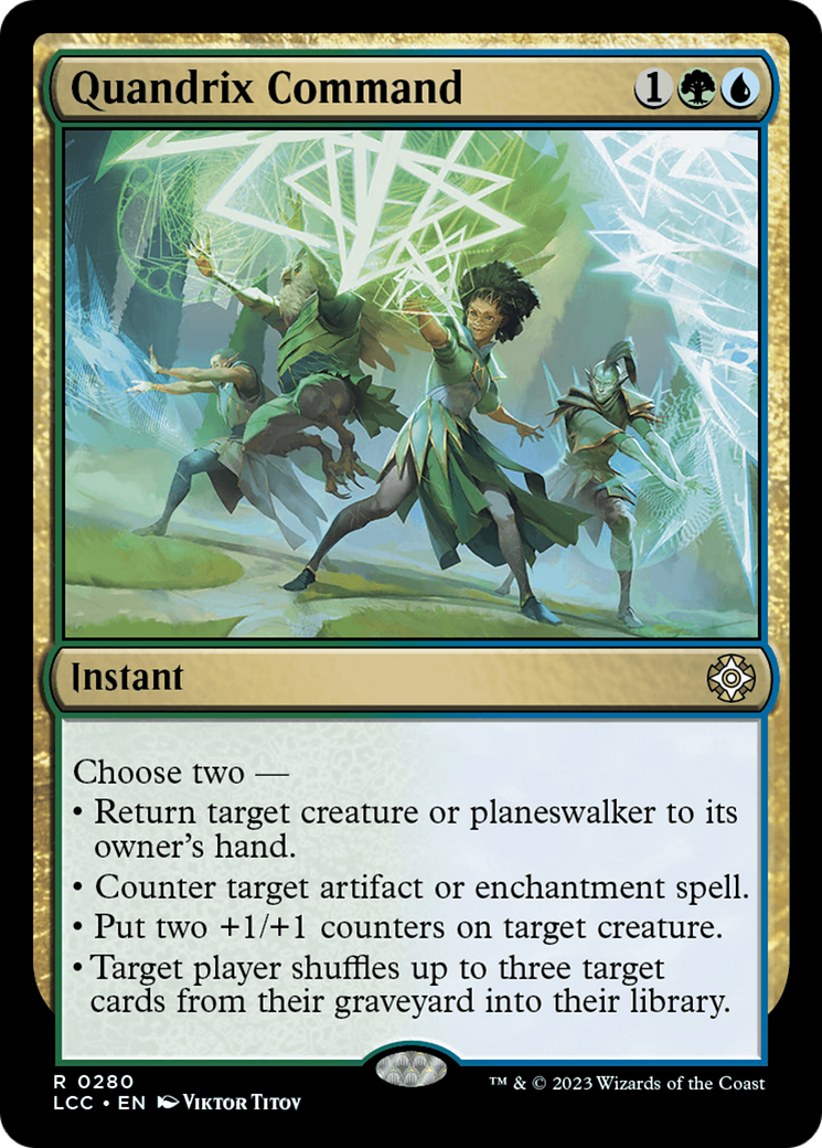 Quandrix Command (LCC-280) [The Lost Caverns of Ixalan Commander]