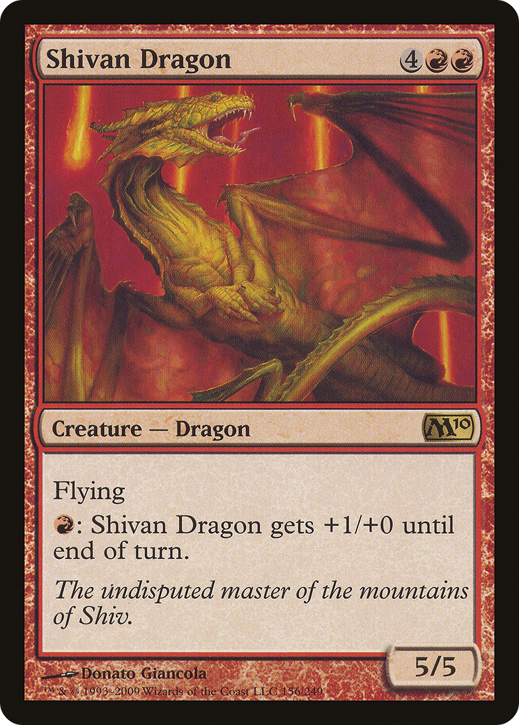 Shivan Dragon (M10-156) [Magic 2010]