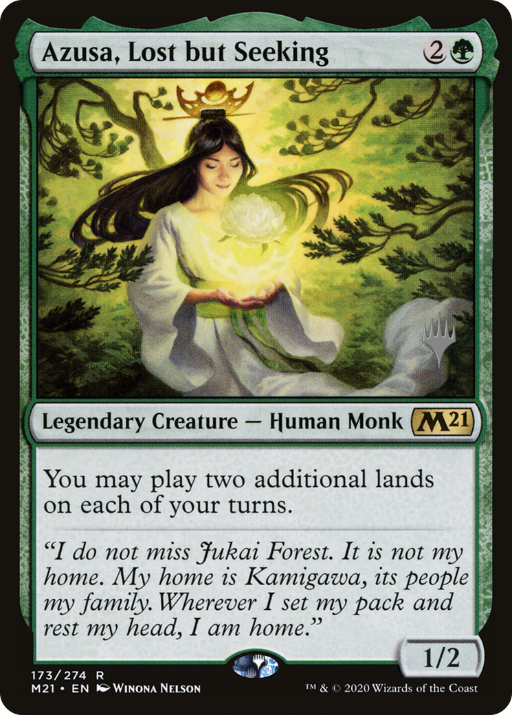 Azusa, Lost but Seeking (PPM21-173P) [Promo Pack: Core Set 2021 Promos]