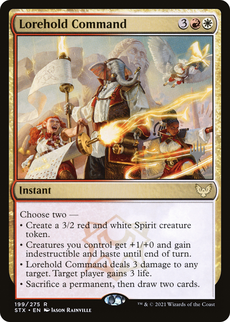 Lorehold Command (PPSTX-199P) [Strixhaven: School of Mages Promos] Foil