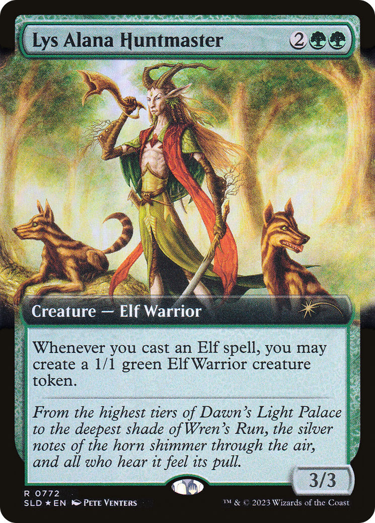 Lys Alana Huntmaster (SLD-772) [Secret Lair Drop]: (Extended Art) Foil