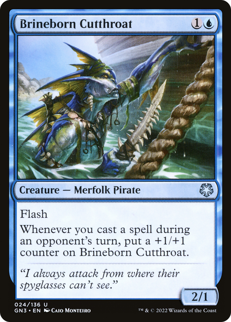 Brineborn Cutthroat (GN3-024) [Game Night: Free-for-All]