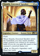 Niambi, Esteemed Speaker (PRE-222S) [Core Set 2021 Promos] Foil