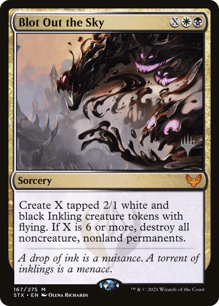 Blot Out the Sky (PPSTX-167P) [Strixhaven: School of Mages Promos] Foil