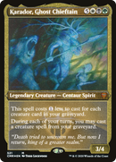 Karador, Ghost Chieftain (CMR-521) [Commander Legends] Etched Foil