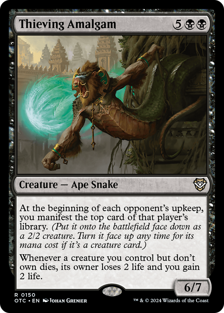 Thieving Amalgam (OTC-150) [Outlaws of Thunder Junction Commander]