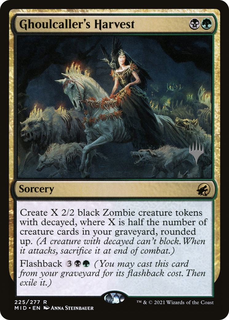 Ghoulcaller's Harvest (PPMID-225P) [Innistrad: Midnight Hunt Promos] Foil