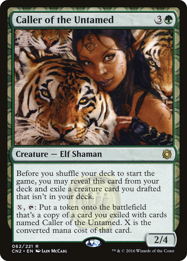 Caller of the Untamed (CN2-062) [Conspiracy: Take the Crown]: (draft) Foil