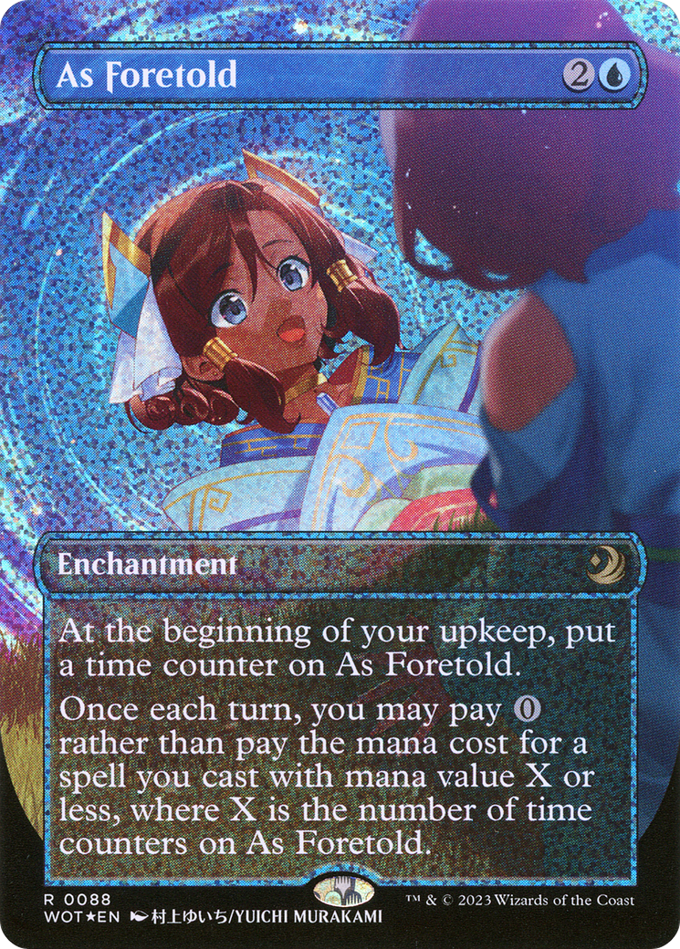 As Foretold (WOT-088) [Wilds of Eldraine: Enchanting Tales] (Borderless) Foil