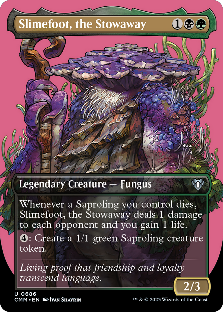 Slimefoot, the Stowaway (CMM-686) [Commander Masters] (Borderless)