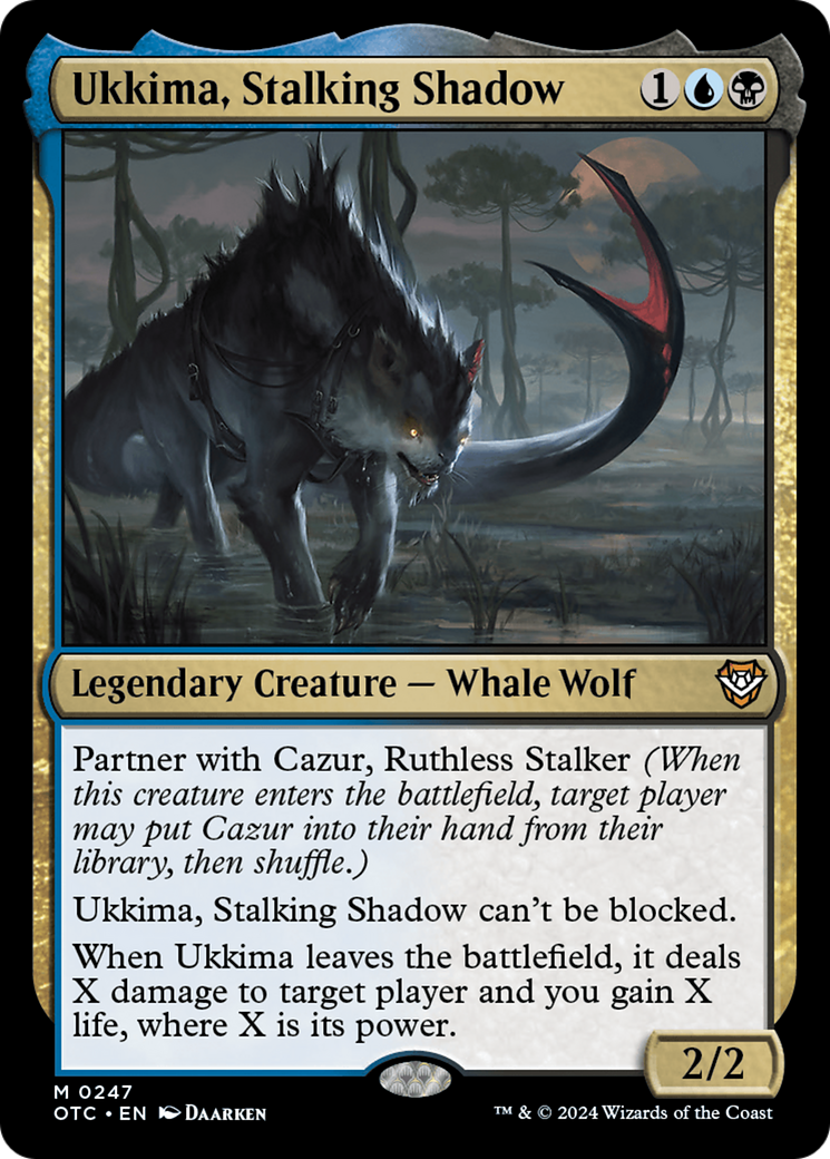 Ukkima, Stalking Shadow (OTC-247) [Outlaws of Thunder Junction Commander]