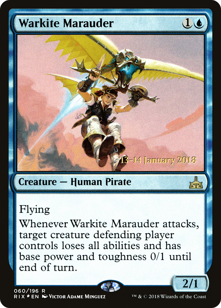 Warkite Marauder (PRE-60S) [Rivals of Ixalan Promos] Foil