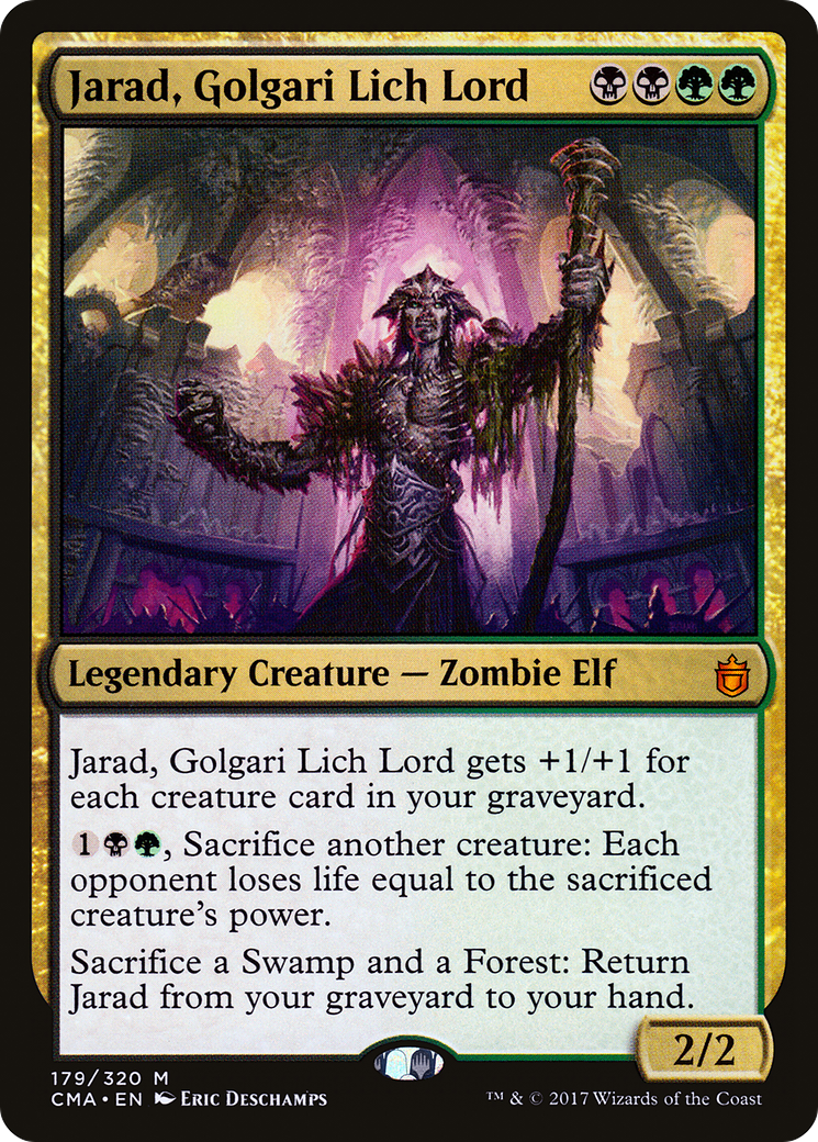 Jarad, Golgari Lich Lord (CMA-179) [Commander Anthology]