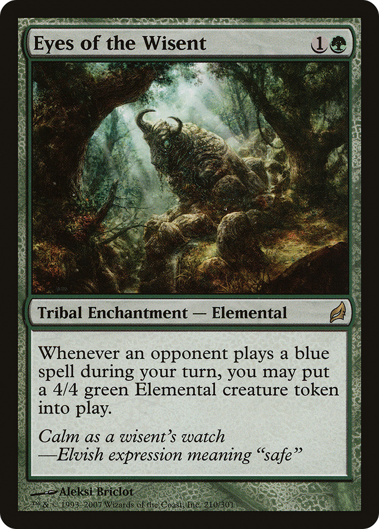 Eyes of the Wisent (LRW-210) [Lorwyn] Foil