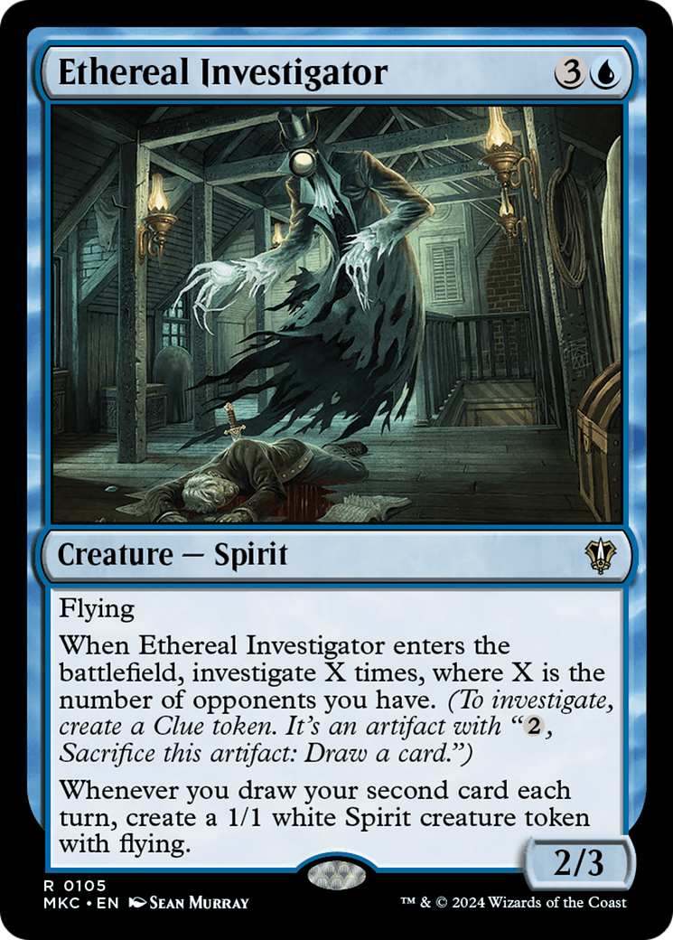 Ethereal Investigator (MKC-105) [Murders at Karlov Manor Commander]