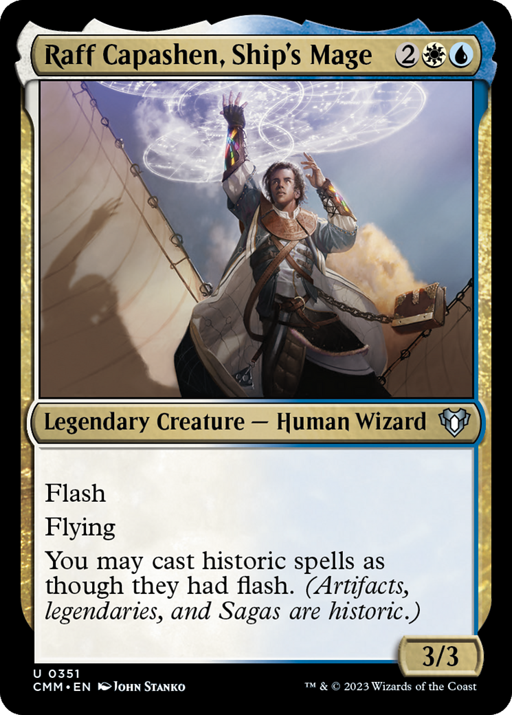 Raff Capashen, Ship's Mage (CMM-351) [Commander Masters] Foil