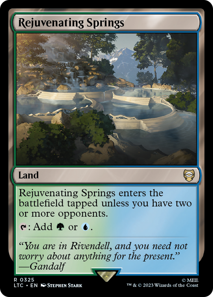 Rejuvenating Springs (LTC-325) [Tales of Middle-earth Commander]