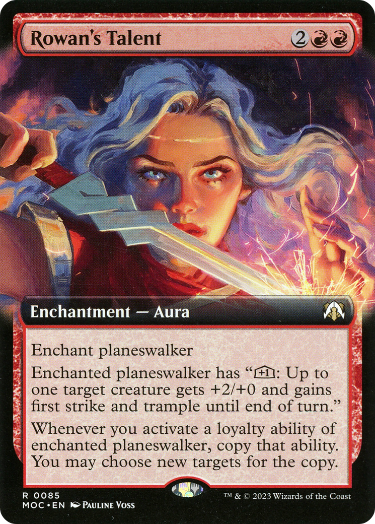 Rowan's Talent (MOC-085) [March of the Machine Commander]: (Extended Art)