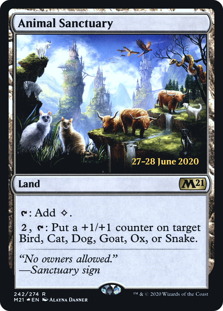 Animal Sanctuary (PRE-242S) [Core Set 2021 Promos] Foil