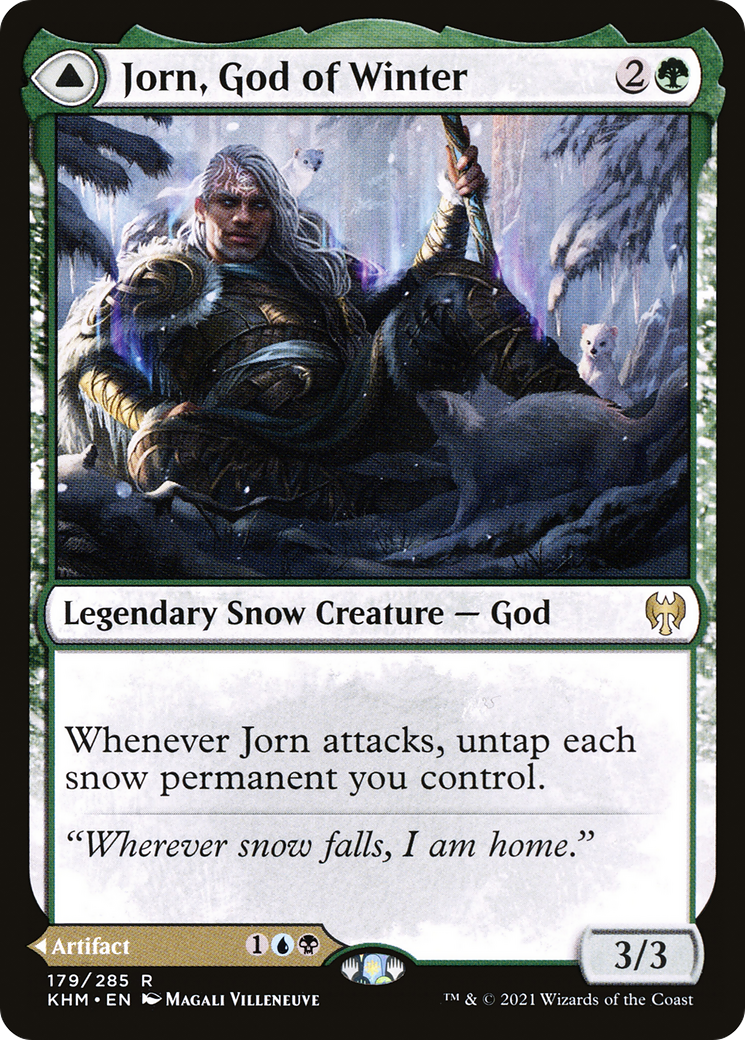 Jorn, God of Winter // Kaldring, the Rimestaff (KHM-179) [Kaldheim]: (snow) Foil