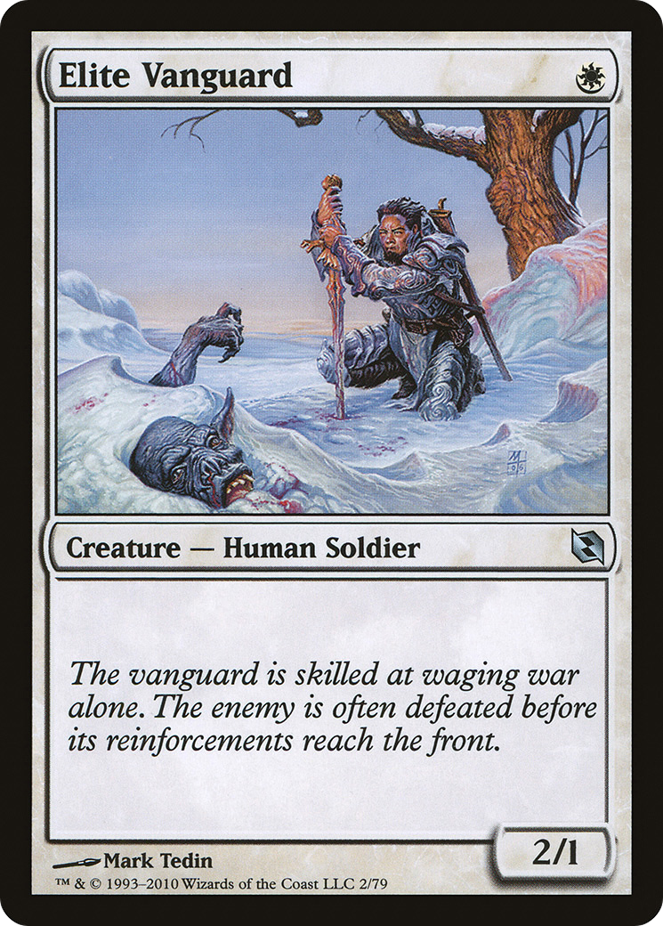 Elite Vanguard (DDF-002) [Duel Decks: Elspeth vs. Tezzeret]