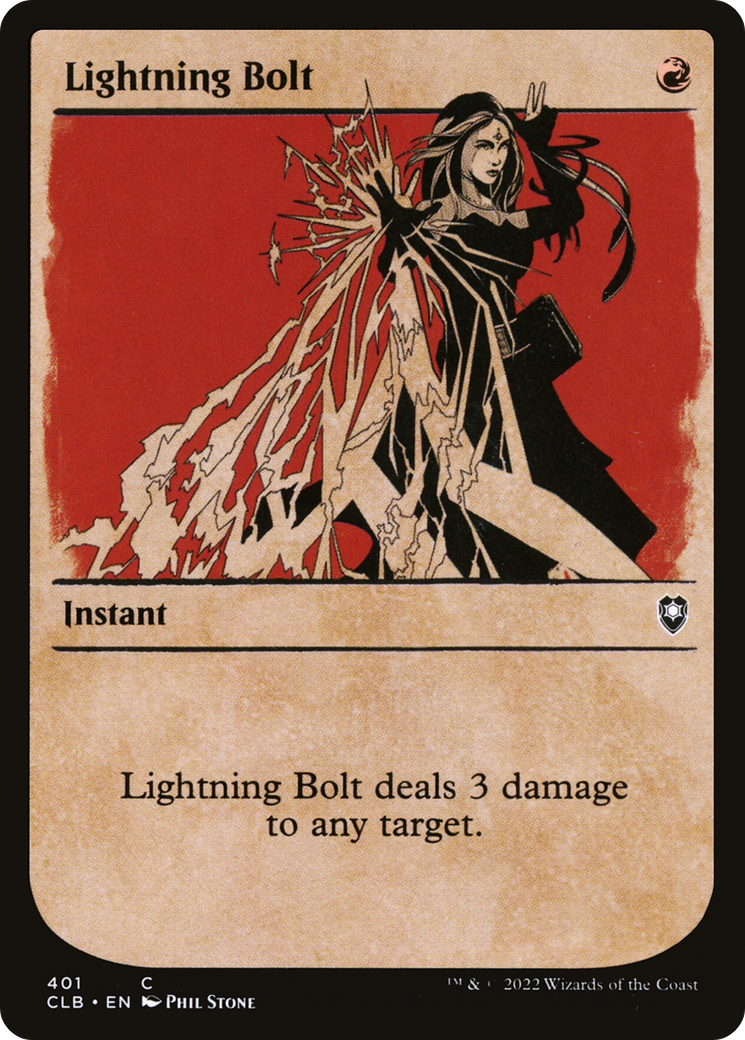 Lightning Bolt (Showcase) (CLB-401) [Commander Legends: Battle for Baldur's Gate]