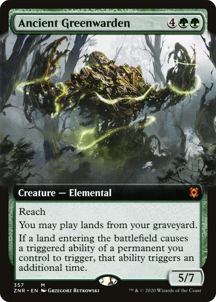 Ancient Greenwarden (Extended Art) (ZNR-357) [Zendikar Rising]