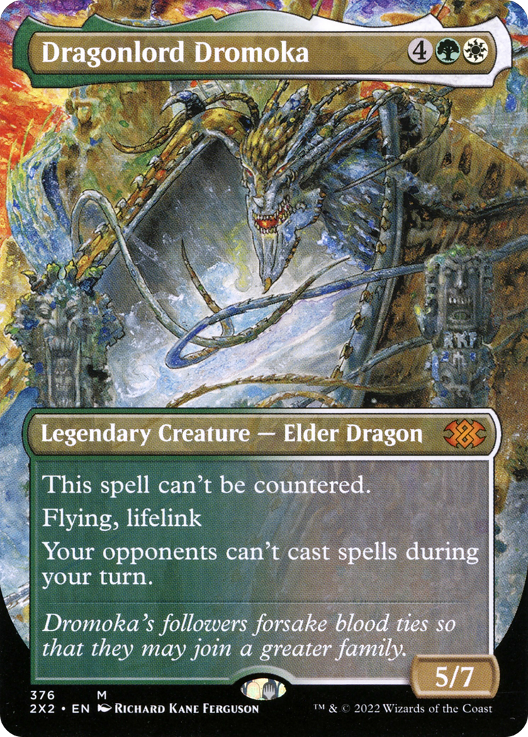 Dragonlord Dromoka (Borderless) (2X2-376) [Double Masters 2022]