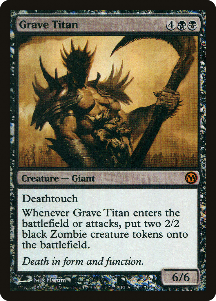 Grave Titan (MEDIA-002) [Duels of the Planeswalkers 2012 Promos] Foil