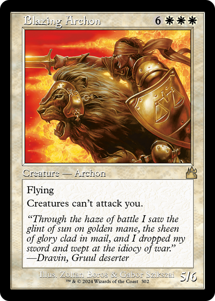 Blazing Archon (RVR-302) [Ravnica Remastered]