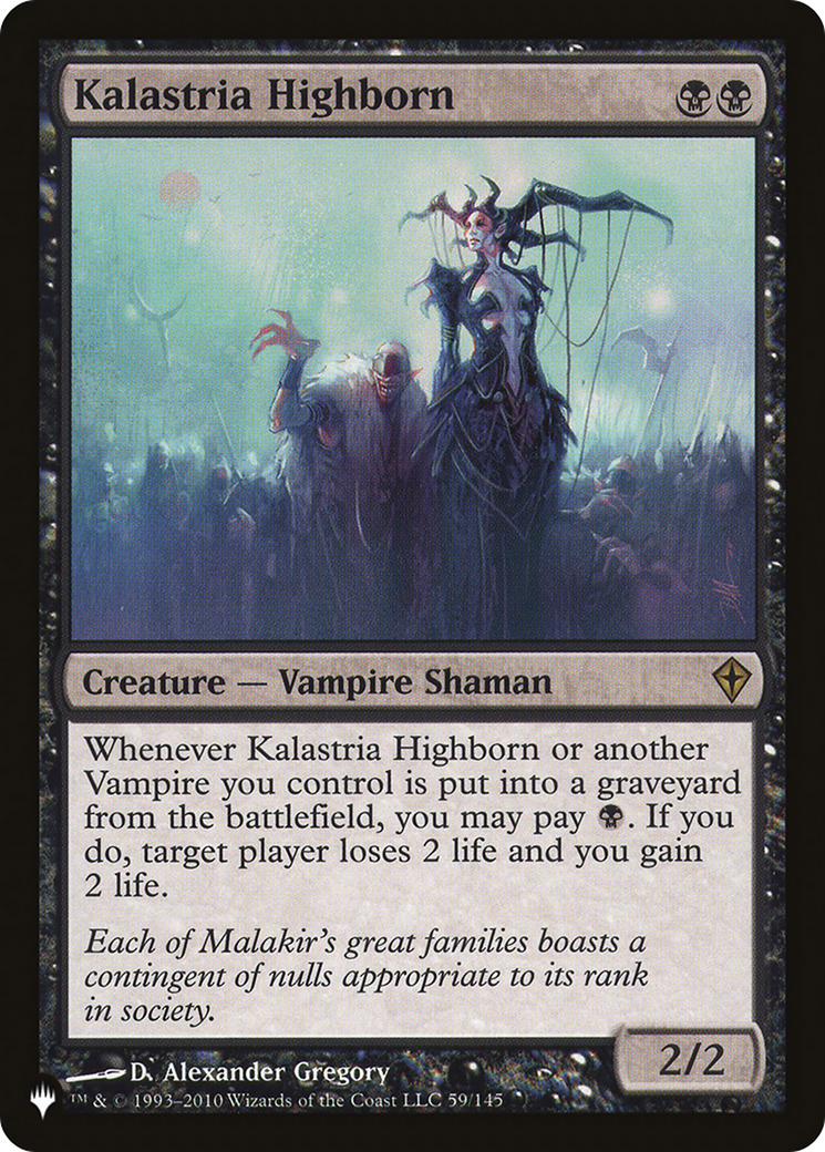 Kalastria Highborn (LIST-WWK-59) [The List]