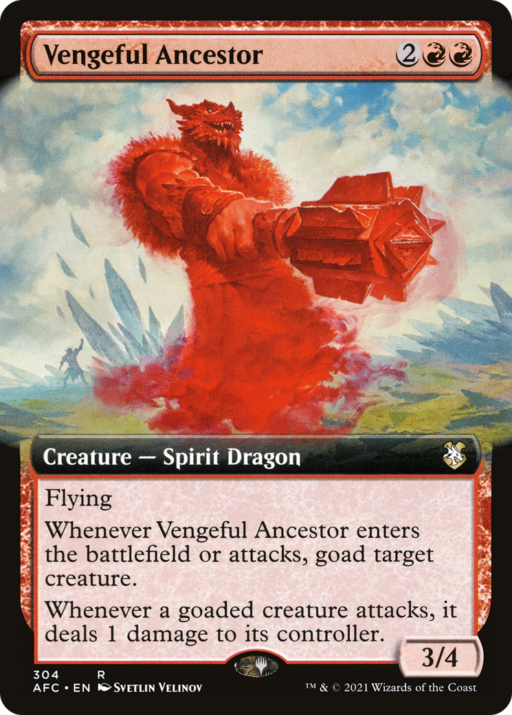 Vengeful Ancestor (Extended Art) (AFC-304) [Forgotten Realms Commander]