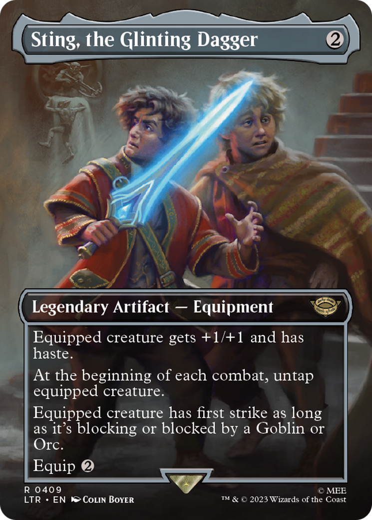 Sting, the Glinting Dagger (LTR-409) [The Lord of the Rings: Tales of Middle-earth] (Borderless) Foil