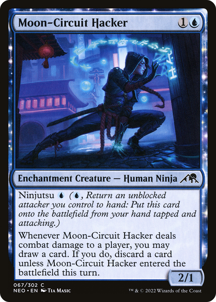 Moon-Circuit Hacker (NEO-067) [Kamigawa: Neon Dynasty] Foil
