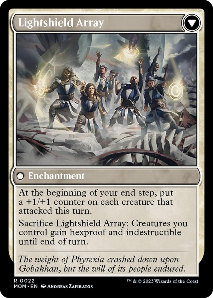 Invasion of Gobakhan // Lightshield Array (MOM-022) [March of the Machine] Foil